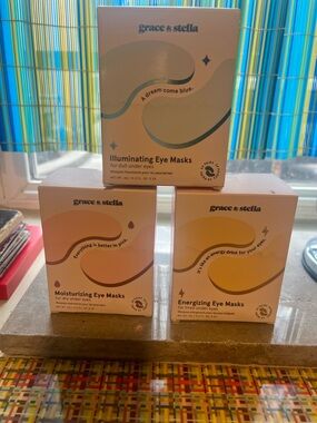 grace & stella Illuminating, Moisturizing & Energizing Eye Masks - Multi-Pack